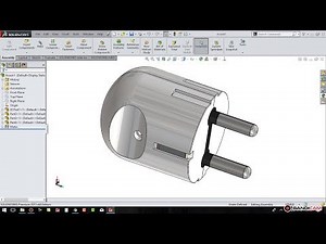 solidworks tutorial # 43 : how to create ac power plug