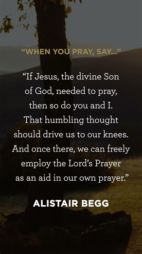 In this free eight-day plan, Alistair Begg turns to the Lord's Prayer in Luke 11 to consider what, how, and why we should pray. Subscribe now at https://tfl.to/4aqCZiO | Truth For Life with Alistair Begg