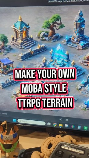 Make your own MOBA style TTRPG Terrain #3dprinting #ttrpg #moba | Nikko.Industries