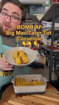 The BEST Big Mac Tater Tot Casserole | Easy Family Dinner Recipe #BigMacCasserole