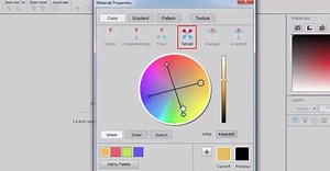 Selecting colors in the Material Properties window - Corel Discovery Center