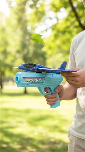 Cool Foam Airplane Launch Gun, Glider Rocket Missile Launcher, Outdoor Toy Gun, Hand Throw Plane Toy, Fun Outdoor Play Equipment