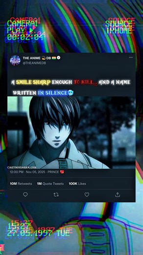 A SMILE SHARP ENOUGH TO KILL... AND A NAME WRITTEN IN SILENCE #kira #L #deathnote #tatasierra2025 #t