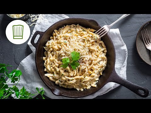 Cremige Käsespätzle aus der Pfanne | Chefkoch
