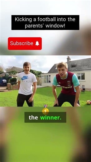 KICKING BALL TO THE PARENT´S WINDOW!! DO THEY HIT IT?