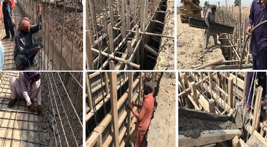 This video about Construction Site Working Process Steel Reinforced Walls & Bed Shutting Forum Work Walls & Top Slab & Poring Of Concrete #drainage #stromwaterdrain #sitework #steelwork #Fixingofsteel #concrete ##fromwork | Surveying Engineering Design Information