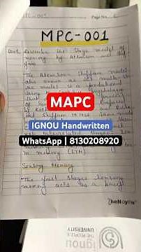 IGNOU mapc assignment 2024-25 #ignouhandwrittenassignment #ignouhelp #mapc #ytshortsfeed