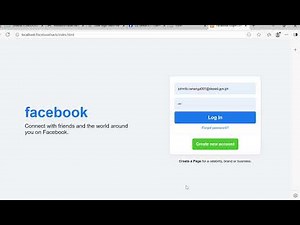 How Facebook Phishing Works (Hacking) using PHP, HTML, CSS, JS with XAMPP Integration.