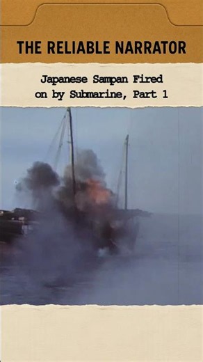 Japanese Sampan Fired on by Submarine, Part 1 #ww2 #history