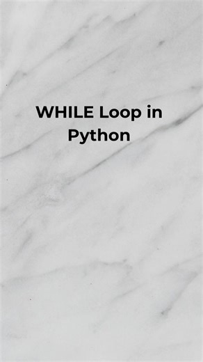 WHILE loop in Python. #learnontiktok #python #womenownedbusiness #while #canva