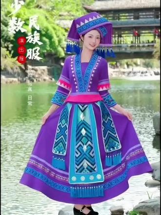 广西三月三专属壮族盛装，成人女款少数民族服饰，传统壮锦工艺结合合身剪裁，穿着舒适不挑身材，舞蹈表演、节庆聚会穿，端庄又出彩。#少数民族服饰 #民族服装#壮族#三月三#壮锦