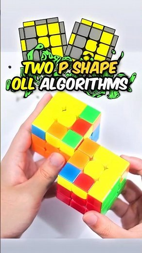 Easy P shape OLL 31 and 32 Algorithms #speedcubing #cfop #cubers