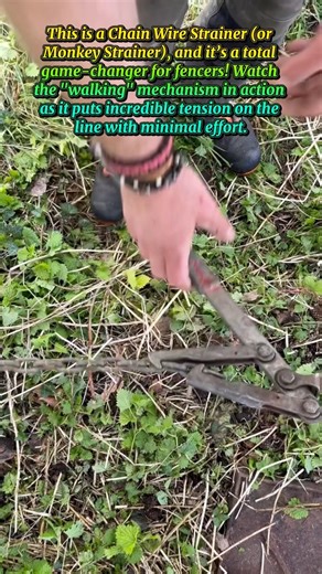 The Ultimate Fencing Hack! 🔨 How a Monkey Strainer Works#shortsfeed