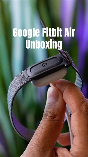 Google Fitbit Air Obsidian Unboxing