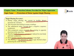 Protection of Motor Against Single Phasing - Protection Scheme Provided for Major Apparatus
