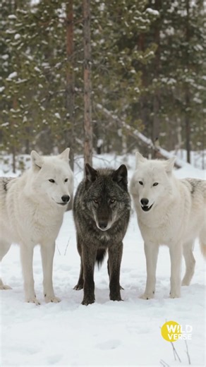 A Wolf Pack Begins Howling in a Frozen Forest 🐺❄️