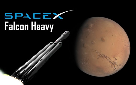 【坎巴拉太空计划】双助推海上回收！SpaceX重型猎鹰火星探索任务(RO+多体引力)