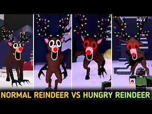 99 Nights In The Forest - NEW HUNGRY REINDEER + Normal Reindeer Jumpscare | Christmas Map UPDATE
