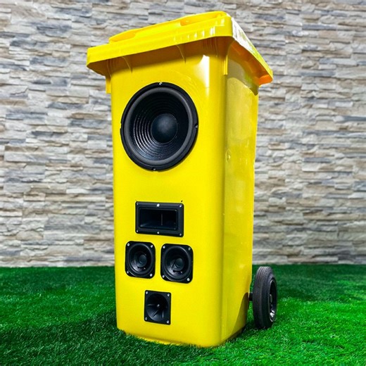 Turning a Garbage Can into a Stylish Speaker