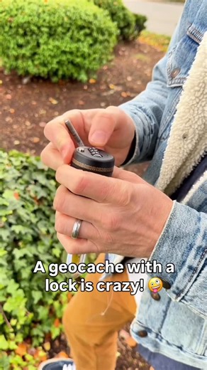 Geocaching on Instagram: "🆘 Can you crack the code? 🆘 Video: A geocacher stands next to a pipe sticking out of the ground. A screw goes all the way through the pipe. They remove the screw and pull on the attached fishing line. A PETling container is revealed, with a lock device at the top and a 3-digit code. The geocacher enters the code, unlocks the container, and unscrews the lid. They take out the log sheet and sign their username. They close everything back up and return the geocache. #geo