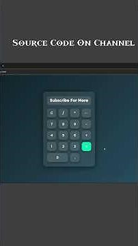 Calculator Using HTML CSS and JS in Just 20 minutes #coding #javascript #html #css #programming