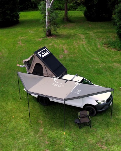Shade sorted in seconds! These XTM compact awnings are built tough and are ready for any 4WD adventure. The 180° 2m awning gives you 8.9m² of shade along the full side of your rig. With an all-in-one frame and pole system for a quick setup, plus with heavy duty 280GSM polyester that’s UVE95 sun protection and 1500mm waterhead rated – they can handle the harsh Aussie conditions 💪 During our Boxing Day Sale this beauty is $299 - SAVE $300! 🤯🔥 Shop in-store or online. Offer ends 05.01.2026. | BC