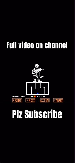 Undertale Playthrough: Papyrus Fight