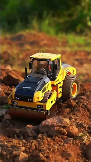 RC Road Roller Action! 🚧 Tiny Construction Site Fun!