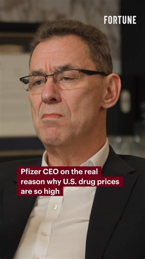 🔗: https://bit.ly/49XaZmJ Pfizer's CEO explained the real reason why U.S. drug prices are so high. | Fortune