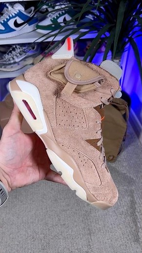 Travis Scott x Air Jordan 6 British Khaki😍