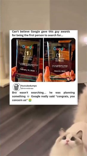 cant believe google gave thia guy an award for being the first person to search for a word