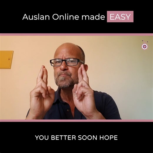 Today, our deaf presenter showed you how to sign “You better soon hope” from our Greetings videos featured inside our Members’ Club program. Remember, the key to learning how to sign is PRACTISE! 🤗 Go ahead. Have fun in signing these words 😊 | Auslan Online