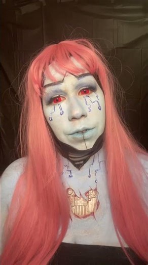 Robot makeup. Trust me I am a real person!