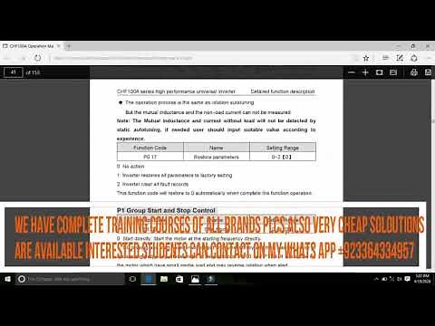INVT VFD MOD BUS COMMUNICATION 485/INVT CONTROL WITH MODBUS RTU.