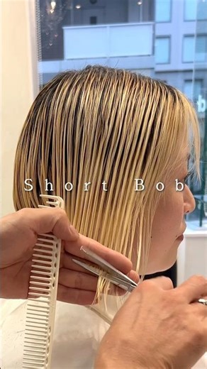 【カット動画】リアルお客様スタイル！ #カット動画 #カット講習 #haircut #ヘアカット #ショートボブ
