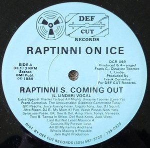 Raptinni On Ice - Raptinni S. Coming Out