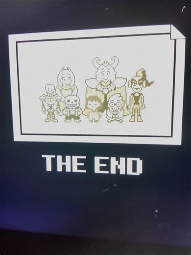 just finished my first playthrough of undertale went with the true pacifist
