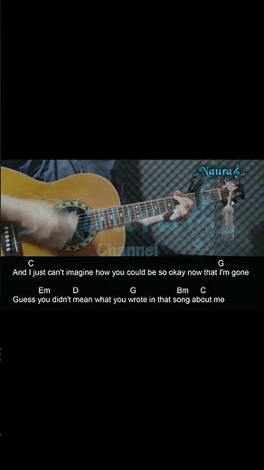 Olivia Rodrigo - drivers license Guitar Chords Lyrics #shorts