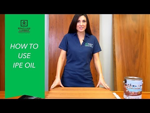 How to prepare and apply IPE OIL to your deck