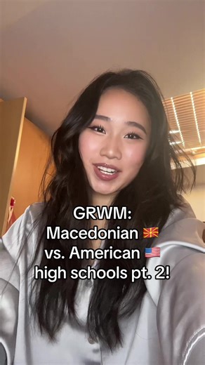 Replying to @annie GRWM: Macedonian 🇲🇰 vs. American 🇺🇸 high schools PT. 2!!! #fyp #macedonia #makedonija #highschool #exchangestudent