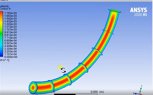 ANSYS CFD-POS后处理——如何沿弯曲部分获取建立截面云图