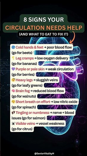 🫀 8 Body Signals That Point to Poor Circulation