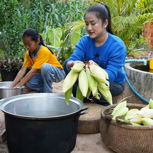 434K views · 12K reactions | Mother and children cook country food for dinner | FOOD & COOK | Facebook