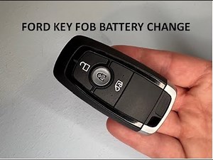 How to change the battery of the Ford Transit 8 key.