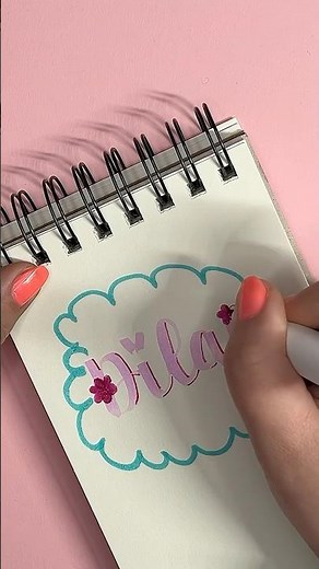 Handlettering Dilay🩷So schön kann man Namen schreiben✨✍🏼#handwriting #lettering #shorts