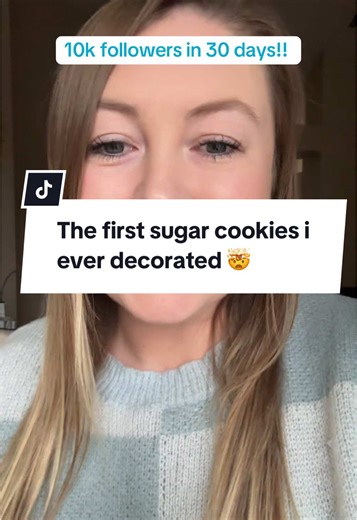 10k in 30 Days!!! You all are blowing my mind. Stick around to see the first ever sugar cookies i decorated vs where i am at today. Being self taught gives me such gratitude for the journey and excited to teach and learn so much more! Thanks for being here friends 🫶🏼 #10kfollowers😭😭😭😭 #sugarcookiebusiness #startingasmallbusiness #workfromhomemom #workfromhomejob #royalicingcookies #sugarcookies #beforeandafter #grattitude #glowup #cottagebakery #cottagelicense #creatorsearchinsights #growi