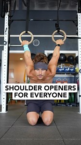 27K views · 41 reactions | Shoulder Openers for Everyone  Opening up the front of your shoulders can help you access the positions you need to get stronger in to feel better. Start with light dumbbells and you can work up to closed chain positions on the rings. Just pick a variation that doesn’t cause pain to start with, and work up from there.  #functionalbodybuilding #shoulderopener #shouldermobility #shoulderpain #shoulderrehab #upperbodymobility | Marcus Filly | Facebook