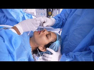 Young Girl Going Under Anesthesia for Skin Tightening Surgery