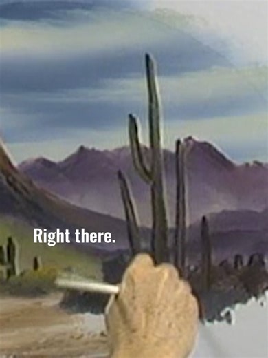 Learn to Paint a Big Cactus with Bob Ross