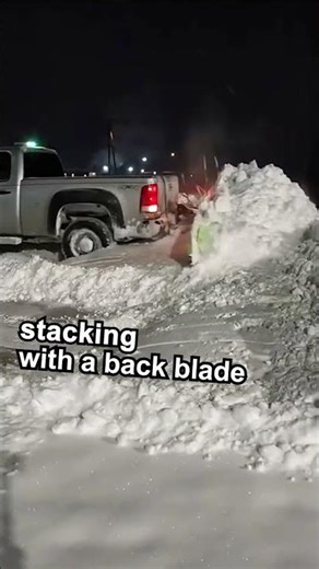Stacking with a back blade